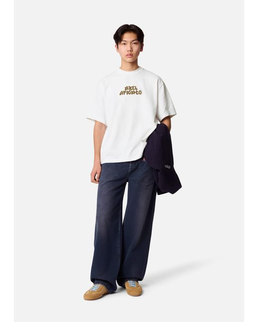 Axel Arigato White Flock T-Shirt for men