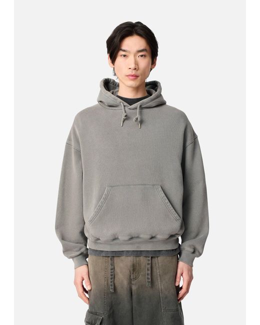 Axel Arigato Gray Distort Washed Hoodie for men