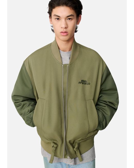 Axel Arigato Green Archer Bomber Jacket for men