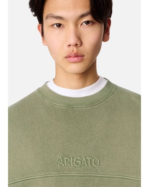 Axel Arigato Green Gens Washed Sweatshirt for men