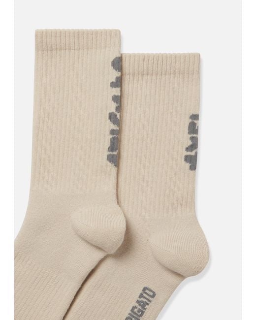 Axel Arigato White Floral Jacquard Socks