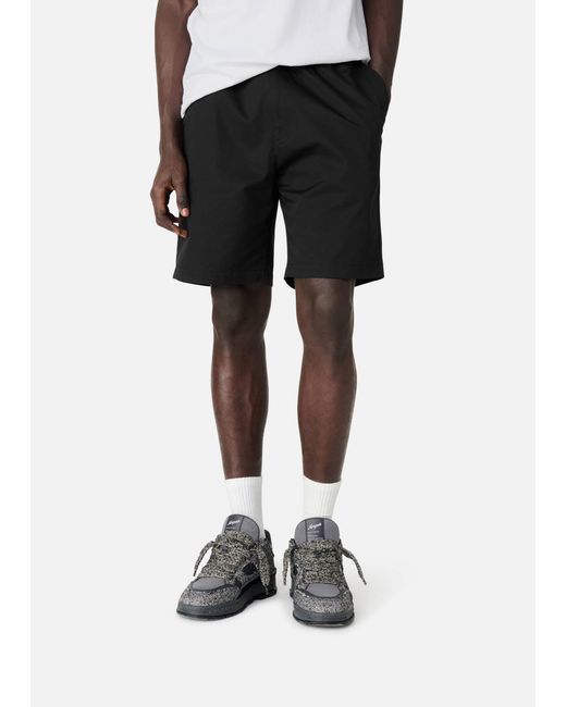 Axel Arigato Black Stitch Embroidered Shorts for men