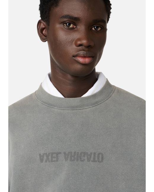 Axel Arigato Gray Distort Washed Sweatshirt for men