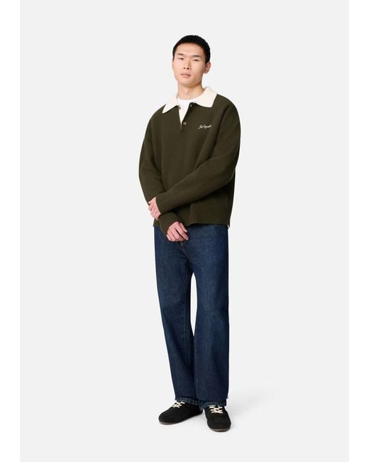 Axel Arigato Green Sonny Polo Sweater for men