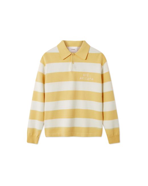 Axel Arigato Yellow Frey Polo Sweater