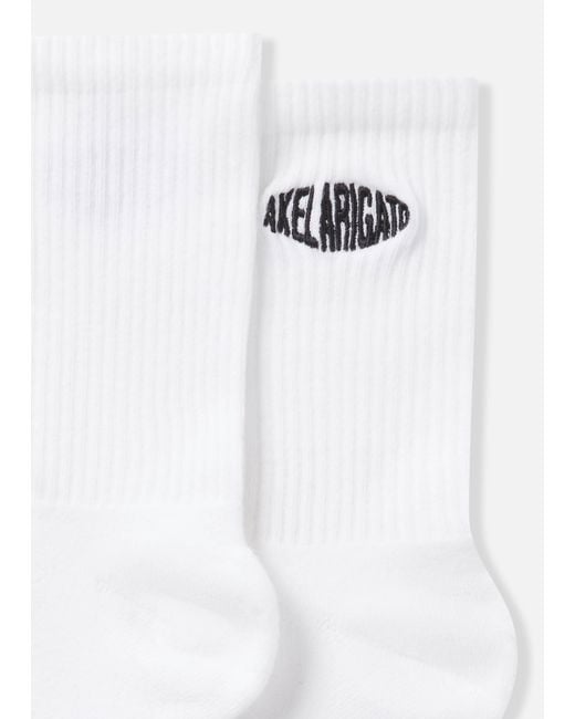 Axel Arigato White Distort Logo Socks