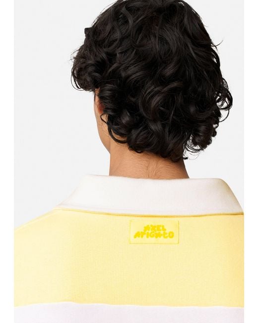 Axel Arigato Yellow Shift Striped Sweatshirt for men