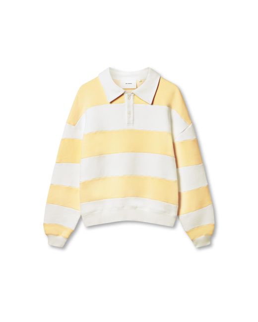 Axel Arigato Yellow Shift Striped Sweatshirt for men
