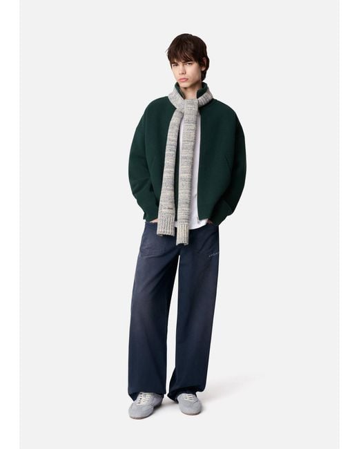 Axel Arigato Green Core Zip-Up Sweater for men