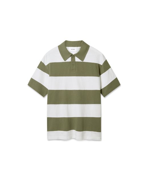 Axel Arigato Green Striped Polo T-Shirt for men