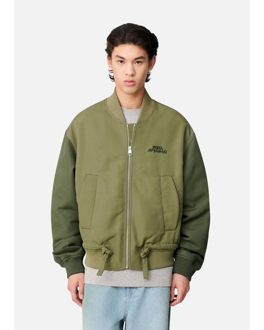 Axel Arigato Green Archer Bomber Jacket for men