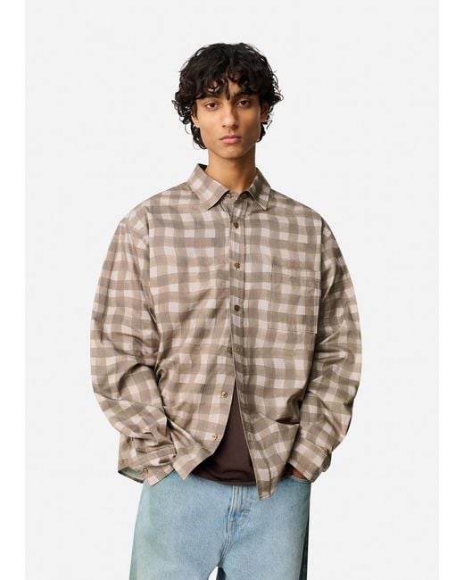 Axel Arigato Natural Distort Gingham Shirt for men