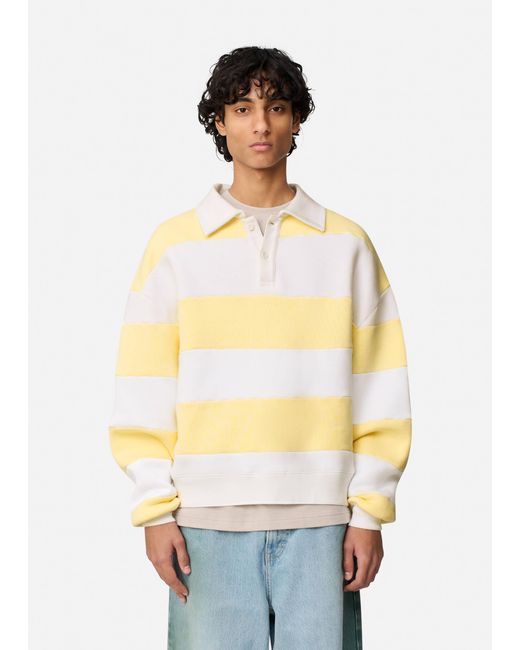 Axel Arigato Yellow Shift Striped Sweatshirt for men