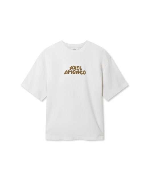 Axel Arigato White Flock T-Shirt for men