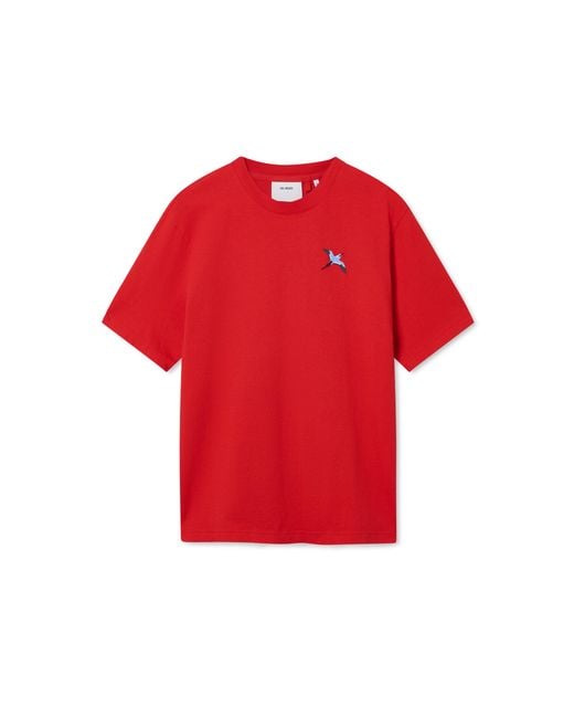Axel Arigato Red Bee Bird T-Shirt for men