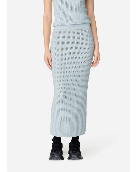 Axel Arigato Blue Column Crochet Skirt
