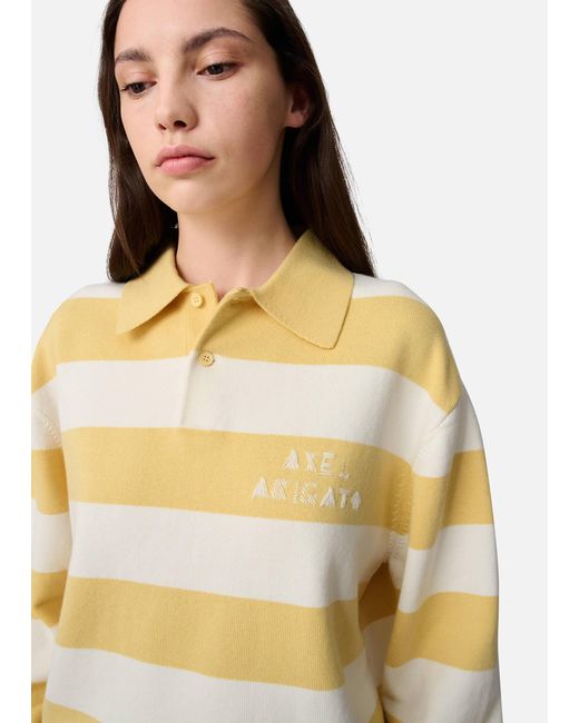 Axel Arigato Yellow Frey Polo Sweater