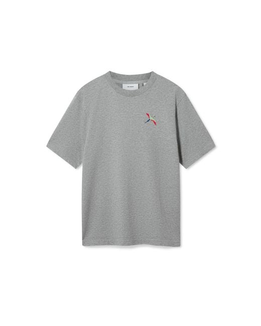 Axel Arigato Gray Bee Bird T-Shirt for men
