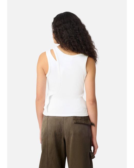 Axel Arigato White Rina Layered Tank Top