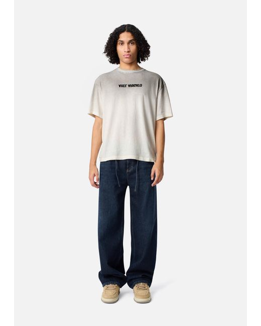 Axel Arigato White Distort Spray T-Shirt for men