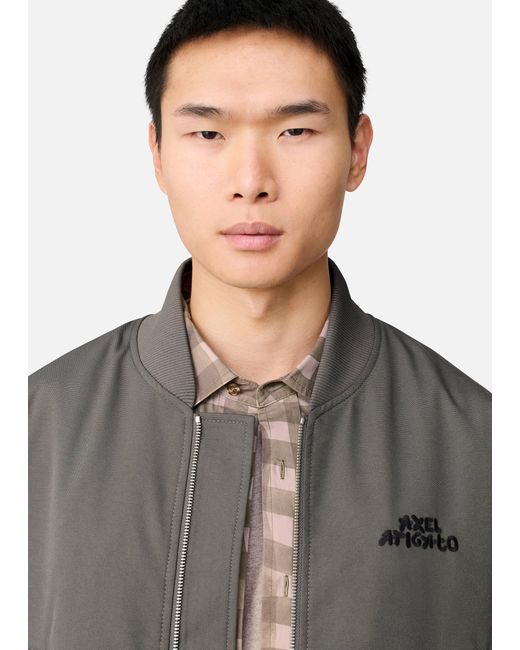 Axel Arigato Gray Archer Bomber Jacket for men