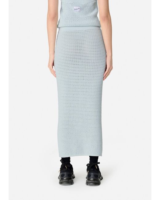 Axel Arigato Blue Column Crochet Skirt