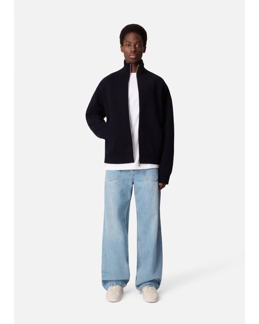 Axel Arigato Blue Core Zip-Up Sweater for men