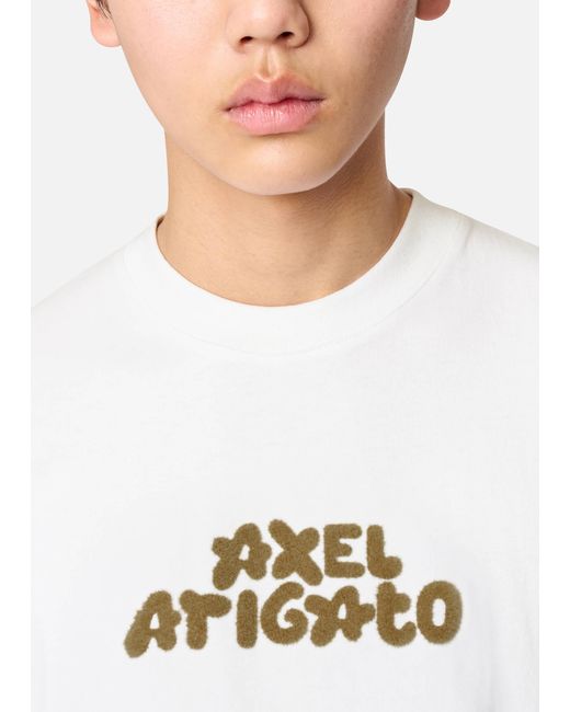 Axel Arigato White Flock T-Shirt for men