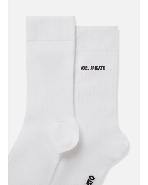 Axel Arigato White Linear Arigato Socks