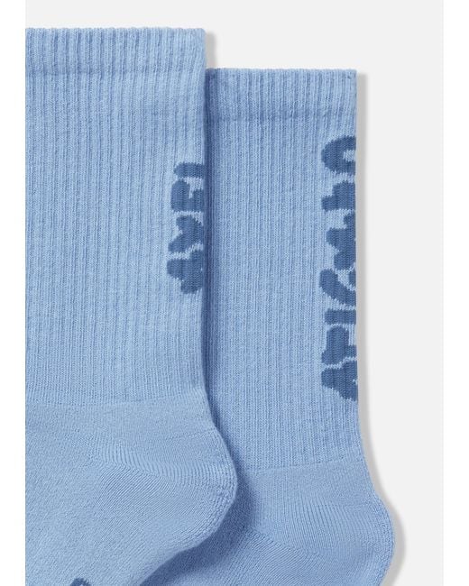 Axel Arigato Blue Floral Jacquard Socks