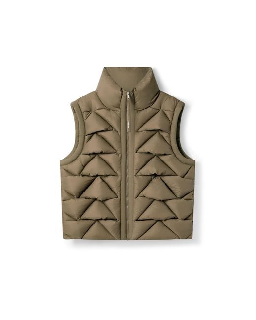Axel Arigato Green Knit Puffer Vest for men