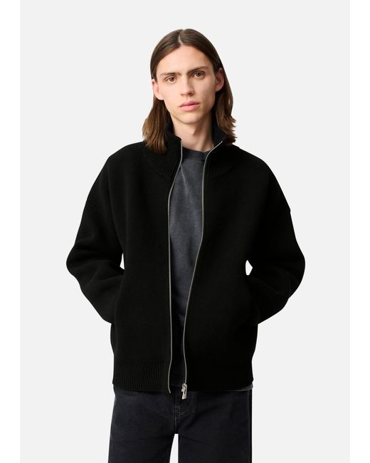 Axel Arigato Black Core Zip-Up Sweater for men