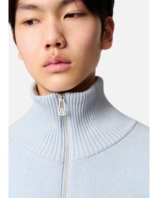 Axel Arigato Blue Core Zip-Up Sweater for men