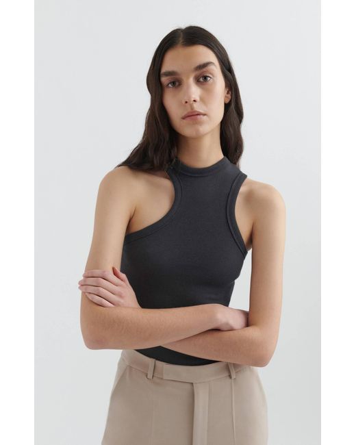 Axel Arigato Gray Script A Scoop Tank Top