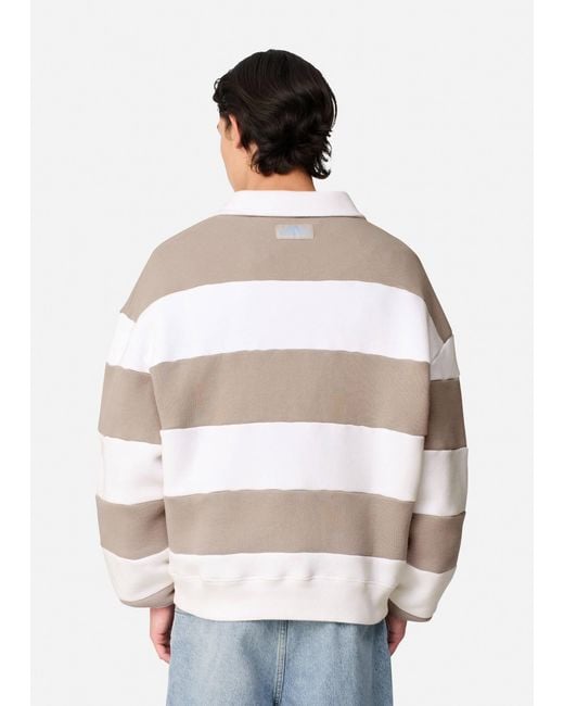 Axel Arigato White Shift Striped Sweatshirt for men