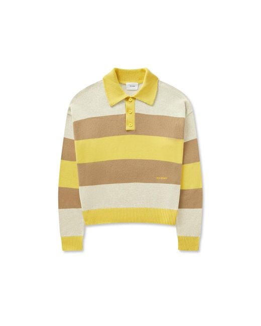 Axel Arigato Yellow Marine Polo Sweater for men