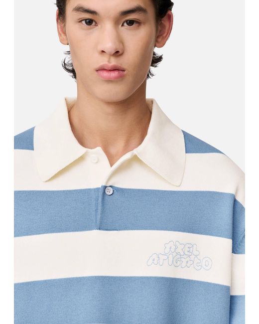 Axel Arigato Blue Rey Polo Sweater