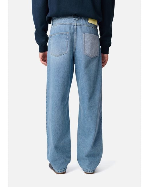 Axel Arigato Blue Zine Embroidered Patch Jeans