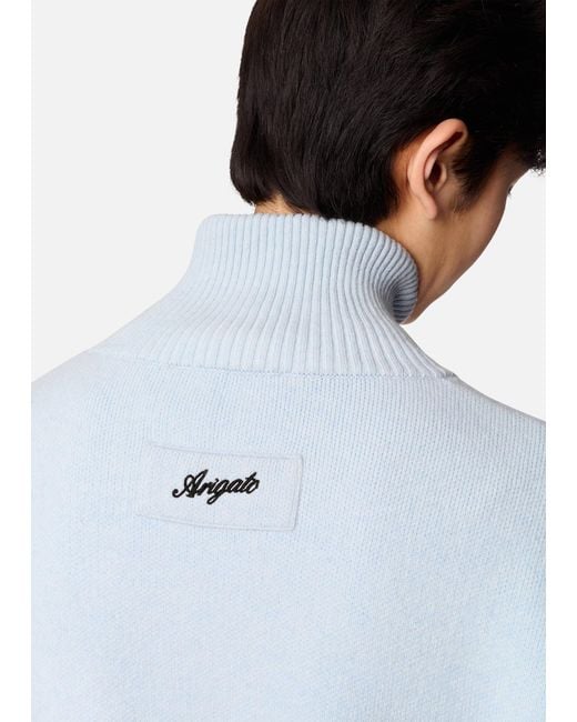 Axel Arigato Blue Core Zip-Up Sweater for men