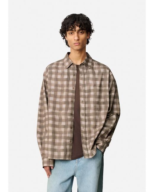 Axel Arigato Natural Distort Gingham Shirt for men