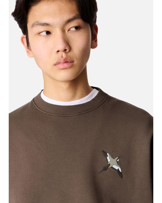 Axel Arigato Brown Micro Bee Bird Sweatshirt for men