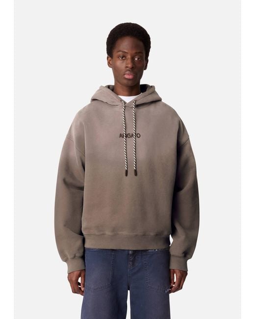 Axel Arigato Brown Gens Washed Hoodie for men