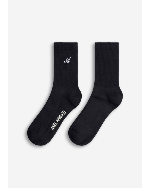 Axel Arigato Black Organic Cotton-Blend Branded Tube Socks