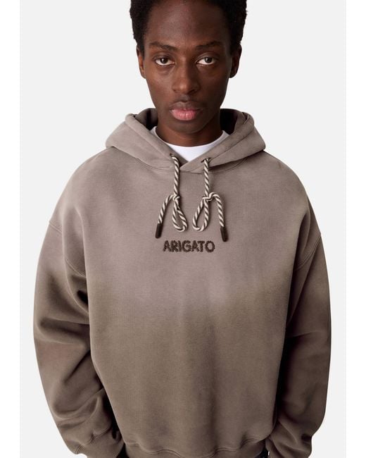 Axel Arigato Brown Gens Washed Hoodie for men