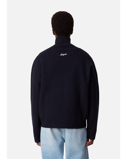 Axel Arigato Blue Core Zip-Up Sweater for men