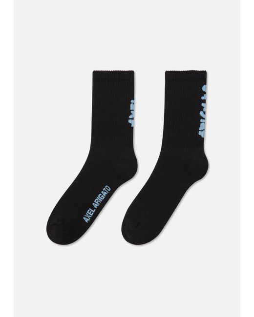 Axel Arigato Black Floral Jacquard Socks