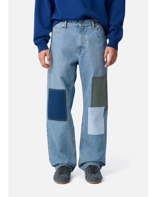 Axel Arigato Blue Zine Embroidered Patch Jeans