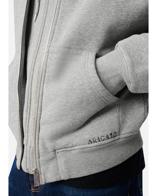 Axel Arigato Gray Trey Mélange Hoodie for men