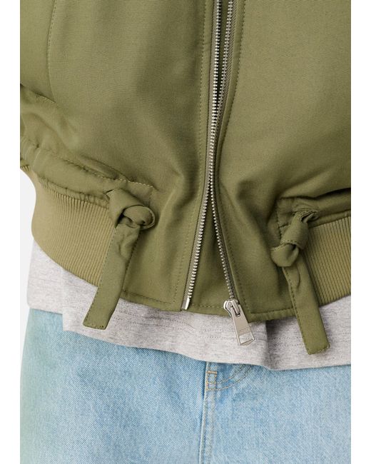 Axel Arigato Green Archer Bomber Jacket for men