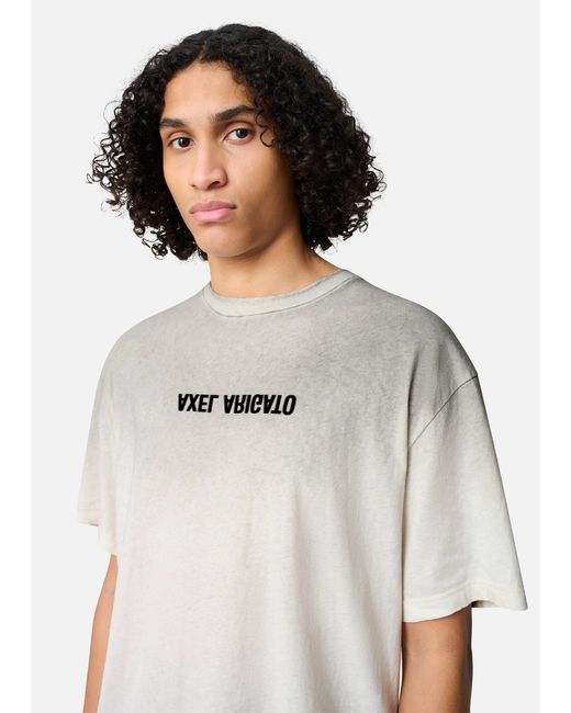 Axel Arigato White Distort Spray T-Shirt for men